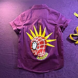 Spidey Punk Button Down
